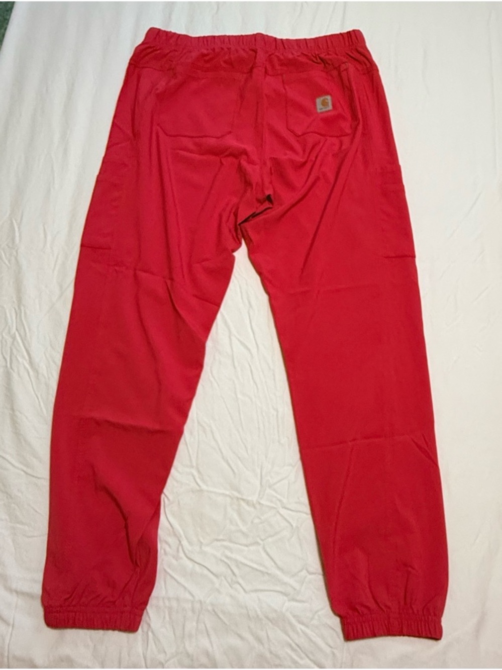 Carhartt Women’s Force Cross-Flex Jogger Scrub Pant - Pink with Green - Picture 7 of 9